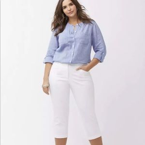 Lane Bryant Lena Modernist Crop White NWT!! Size18